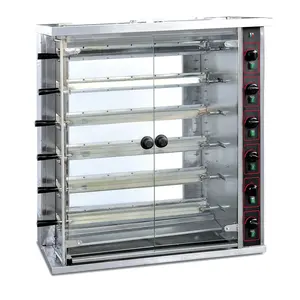 Gas Rotisserie 6 Layer Wing Oven Machine Chicken Rotesserie Roster For Chicken