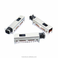 Interrupteur à bouton-poussoir horizontal PS82D02 à 8 pôles et 2 rangées pour amplificateur de puissance d'équipement audio et vidéo