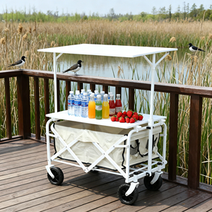 Chariot de camping pliable directement de l'usine, chariot à main pliable avec conception anti-collision pour le camping - Product Image 1
