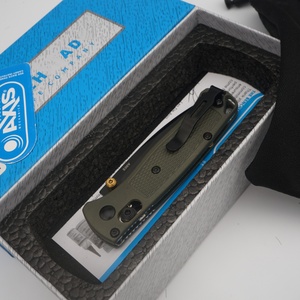 Cuchillo de Bolsillo Táctico BUGOUT 533 Personalizado OEM con Hoja S30V de Punta de Lanza, Mango de Fibra de Vidrio y Nylon, Grado Industrial y DIY ODM - Product Image 4