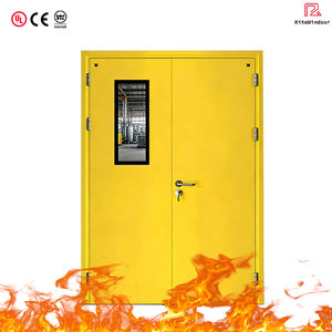 अच्छी गुणवत्ता वाली वाणिज्यिक धातु स्टील सुरक्षा दरवाजा गैल्वेनाइज्ड खोखला धातु फायरप्रूफ डोर डोर - Product Image 1