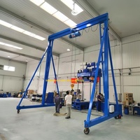 Grue portique intérieure/extérieure pour déchargement, hauteur de levage 5m, capacité 2-6 tonnes, 3 tonnes, sans rail, omnidirectionnelle, fonctionnement stable, garantie 1 an