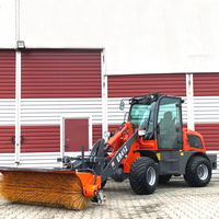 Chargeuse sur pneus compacte hydraulique Everun ER412 de 1,2 tonne homologuée CE, chargeuse frontale diesel pour la construction
