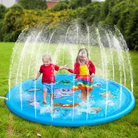 68 "Kids Toddlers Kiddie Pool Outdoor Summer Garden Game tappetino gonfiabile per giochi d'acqua giocattoli Sprinkler Splash Pad