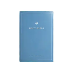 Özel ucuz iş hediye ESV kutsal İncil günlük baskı ofset baskı fantezi kağıt kilise kullanımı ciltsiz İngilizce sürüm