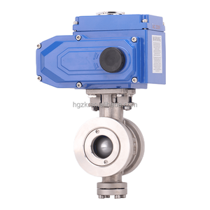 4-20mA elektrikli aktüatör <span class=keywords><strong>v</strong></span>-çentik flanşlı küresel vanalar SS 304 hassas akış kontrolü su arıtma <span class=keywords><strong>v</strong></span>-port pnömatik küresel vana - Product Image 5