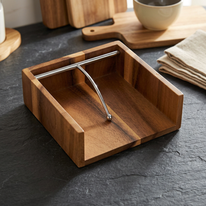 B.S. Boîte à mouchoirs en bois de qualité supérieure, design zen asiatique, écologique, portable, pour la maison et les mariages, best-seller international - Product Image 1