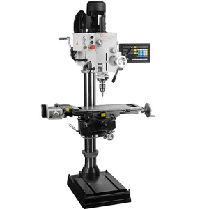 FS-40H 1500W 3 in 1 Digital Display Variable Speed Automatic Feed Woods Metal Tapping Drilling And Milling Machine Lathe