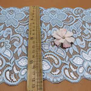 <span class=keywords><strong>Prix</strong></span> compétitif 18cm <span class=keywords><strong>Chantilly</strong></span> Tricoté Élastique Nylon Spandex Dentelle pour Robe de Mariée - Product Image 3