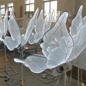 A-WL002 Wholesale Electric <b>Opening</b> and Closing Light <b>up</b> butterfly wings Moving butterfly wings Led Lights for Wedding Decoration - Product Image 4