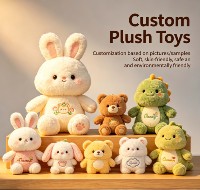 Peluche personnalisée sur mesure, jouet en peluche personnalisé avec tissu de qualité supérieure, rembourrage sûr, design de cadeau unique pour enfants et adultes