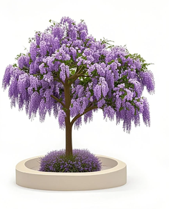Albero di Jacaranda Artificiale Viola Grande, Finto Jacaranda per Decorazione di Giardini Esterni, Matrimoni e Progetti Paesaggistici - Product Image 3