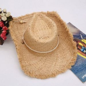 Chapeaux de cowboy en polyester d'origine chinoise avec paille de raphia, idéaux pour divers événements promotionnels - Product Image 1