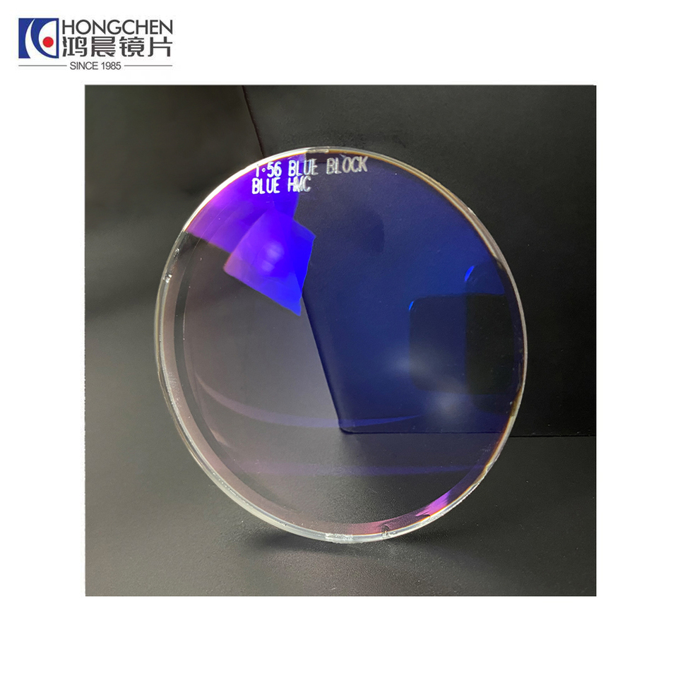 Hongchen 37 Years Factory Single Vision Best Eyeglass Lenses Wholesale Blue Block Optical Lenses