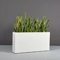 Jardinière en acier noir pour l'extérieur, résistante à la déformation, longue durée de vie, en métal, pour la plantation en jardin, antirouille