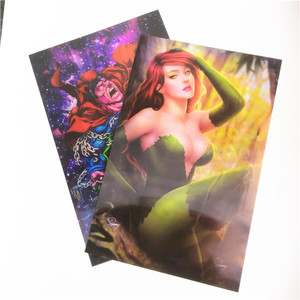 Venta al por mayor personalizado 3D Lenticular Flip holográfico <span class=keywords><strong>Manga</strong></span> imágenes Dragon Ball Z Goku Messi Ronaldo 3D Anime Poster con marco - Product Image 1