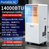 Climatiseur portable 3 en 1, ventilateur déshumidificateur, unité de climatisation portable, sans installation, pour la maison, l'appartement, le bureau