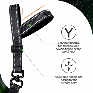 Verstellbare Personalisierte Nylon-Gürtel-Hundefreilaufleine mit Seilbefestigung für Laufen, Spazieren oder Wandern - Product Image 2