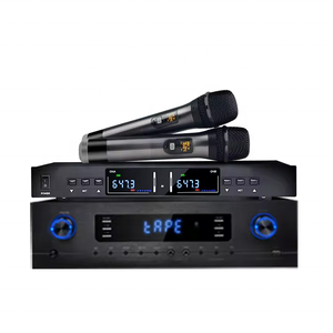 Amplificador de Máquina KTV Compatible con 26 Idiomas con 2 Micrófonos Inalámbricos - Product Image 3
