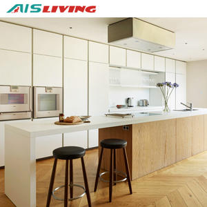 ตู้ครัว Modular ตู้มันวาวสูงกระจกฝ้าตู้ครัวประตูสำหรับขาย - Product Image 4