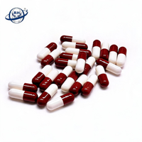 Capsules végétales vides de taille 3, 2, 0, fabriquées en usine, à bas prix, capsules creuses colorées rouge écarlate