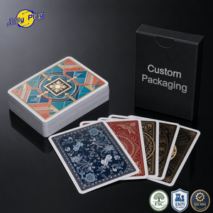 Carte da Gioco Personalizzate di Lusso Stampate su Foglio di PVC di Dimensioni Standard con Rivestimento in Tic per Poker e Giochi Completi - Product Image 1