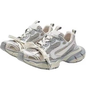 Chaussures de sport légères à lacets en maille de haute qualité, design rendu en maille, Baleciagas. Chaussures de course pour hommes de marque originale de créateur - Product Image 3