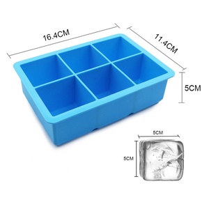 แม่พิมพ์น้ำแข็งซิลิโคนรูปทรงดิโด้ 6 ช่อง เป็นมิตรกับสิ่งแวดล้อม ฝาปิดถอดออกได้ ใช้งานง่าย สร้างสรรค์ สำหรับคริสต์มาส ปลอดสาร BPA - Product Image 3