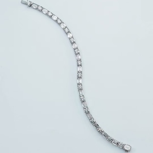 Qinglong Jewelry Tennis Chain 2mm 3mm 4mm 5mm Lab Grown Diamond Jewelry 10k/14k/18k Real Gold Tennis <b>Bracelet</b> - Product Image 2