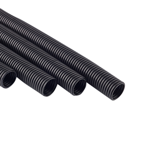 Nylon Tube High Quality Plastic Corrugated conduit pipe Black Nylon Electrical plastic Corrugated pipe for car harness