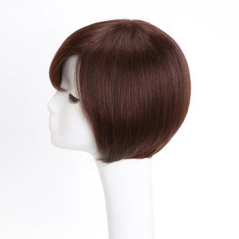 AU Longuntuk Grosir Wig Dalam Kepala Bobo untuk Wanita Lurus 100% Wig Rambut Manusia Asli