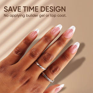 Hanyinails alta calidad corto almendra suave Gel X Press Pro <span class=keywords><strong>Kit</strong></span> francés prensa acrílico extensión de <span class=keywords><strong>uñas</strong></span> para <span class=keywords><strong>uñas</strong></span> artificiales - Product Image 3