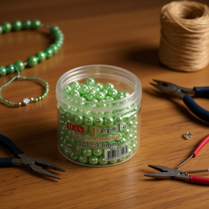 Perle Ilan Perla 8mm 80g Verdi per Creazione di Gioielli - Product Image 2