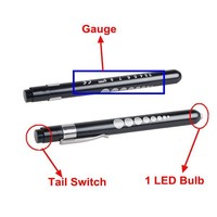 Linterna tipo bolígrafo, mini linterna LED brillante, linterna médica para diagnóstico, para examen de pupila, inspección, linterna EDC personalizada