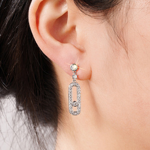 Orecchini con Micro Pavé di Zirconi per Donne, Gioielli Eleganti per Uso Quotidiano - Product Image 2