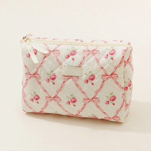 Bolsa de cosméticos de algodón con lazo de gran capacidad, bolsa de lavado de almacenamiento, bolso ins transfronterizo, lindo estampado Inn - Product Image 3