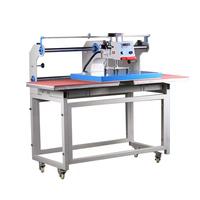 Automatic 40*60 Up-sliding air Pressure Double Station Heat Transfer Press Clothing Collar Label Heat Press Machines