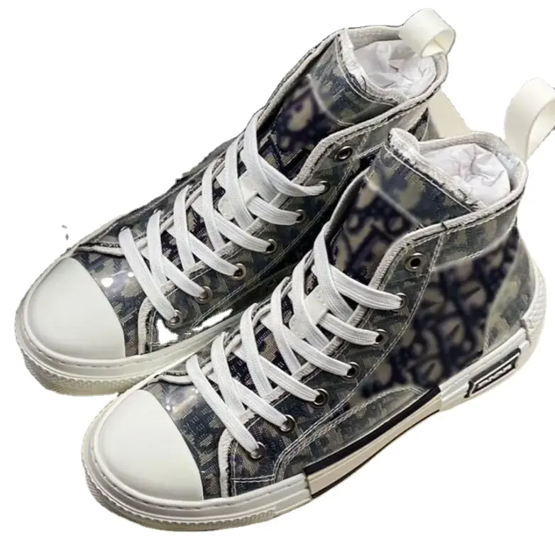 Designer B23 Sneakers basse in tela obliqua scarpe da ginnastica con ricamo stampate alfabeto scarpe scarpe Casual con plateau di moda