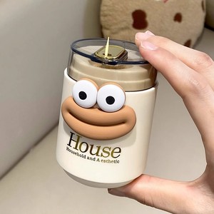 House Toothpick Holder <b>Push</b> Button Automatic <b>Pop</b> Out Design Cute Home Use - Product Image 1