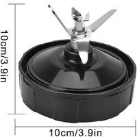 Pièce de rechange Lame 6 Ailettes Vitesse pour Nutri Ninja Auto iQ BL450-70 BL451-70 BL454-70 Seulement fit pour 24 oz.32 oz (6 AILETTES 4 POUCES)
