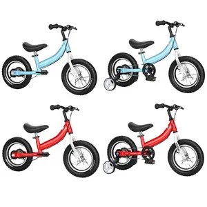 Atacado removedor de bicicleta aro-Pedal 2 em 1 para crianças, bicicleta leve e removível, leve, equilíbrio infantil, com roda de treino, material de aço carbono