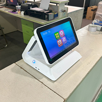 Terminal de Pago con Pantalla Táctil de 11.6 Pulgadas, Terminal de Pago con Código QR, Lector de Tarjetas NFC con Código QR para Android, para Tiendas Minoristas