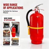 Extincteur à poudre sèche portable avec manomètre, outil de sécurité incendie pour la maison et l'atelier