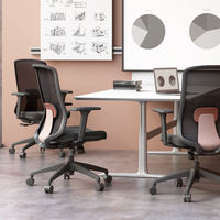 Silla de Oficina Moderna con Elevación, Respaldo de Malla, Giratoria, Altura Ajustable y Soporte Lumbar, Venta Directa de Fábrica