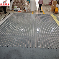 Porte de sécurité transparente à enroulement en acier inoxydable à grille tubulaire ronde, directement de l'usine, pour magasin et entrepôt