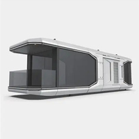 Maison-capsule spatiale étanche pour hébergement hôtelier en plein air