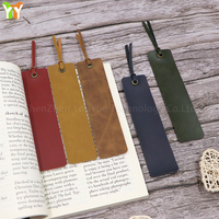 Vente chaude Vintage Crazy Horse en cuir Pu signet Multi gland Page marqueur similicuir signet coloré Bible signet