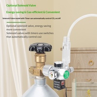 Régulateur de pression de CO2 en alliage d'aluminium ZRDR, réducteur de pression, clapet anti-retour, compteur de bulles, électrovanne, haute étanchéité