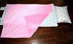 แผ่นรองนอนเด็กก่อนวัยเรียนพร้อมหมอนและผ้าห่ม แผ่นรองนอนเมมโมรี่โฟมสำหรับเด็กวัยหัดเดิน สำหรับเด็กในสถานรับเลี้ยงเด็ก หนา 2 นิ้ว พับเก็บได้ - Product Image 2