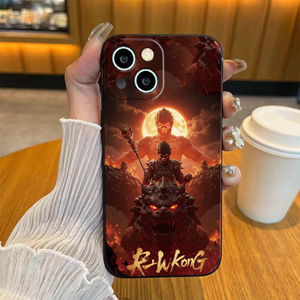 Para iPhone 16Pro Max nuevo negro <span class=keywords><strong>Goku</strong></span> funda <span class=keywords><strong>de</strong></span> <span class=keywords><strong>teléfono</strong></span> <span class=keywords><strong>de</strong></span> dibujos animados para iPhone 14 13 12Pro Max funda <span class=keywords><strong>de</strong></span> <span class=keywords><strong>teléfono</strong></span> con sentido <span class=keywords><strong>de</strong></span> piel <span class=keywords><strong>de</strong></span> silicona líquida - Product Image 3